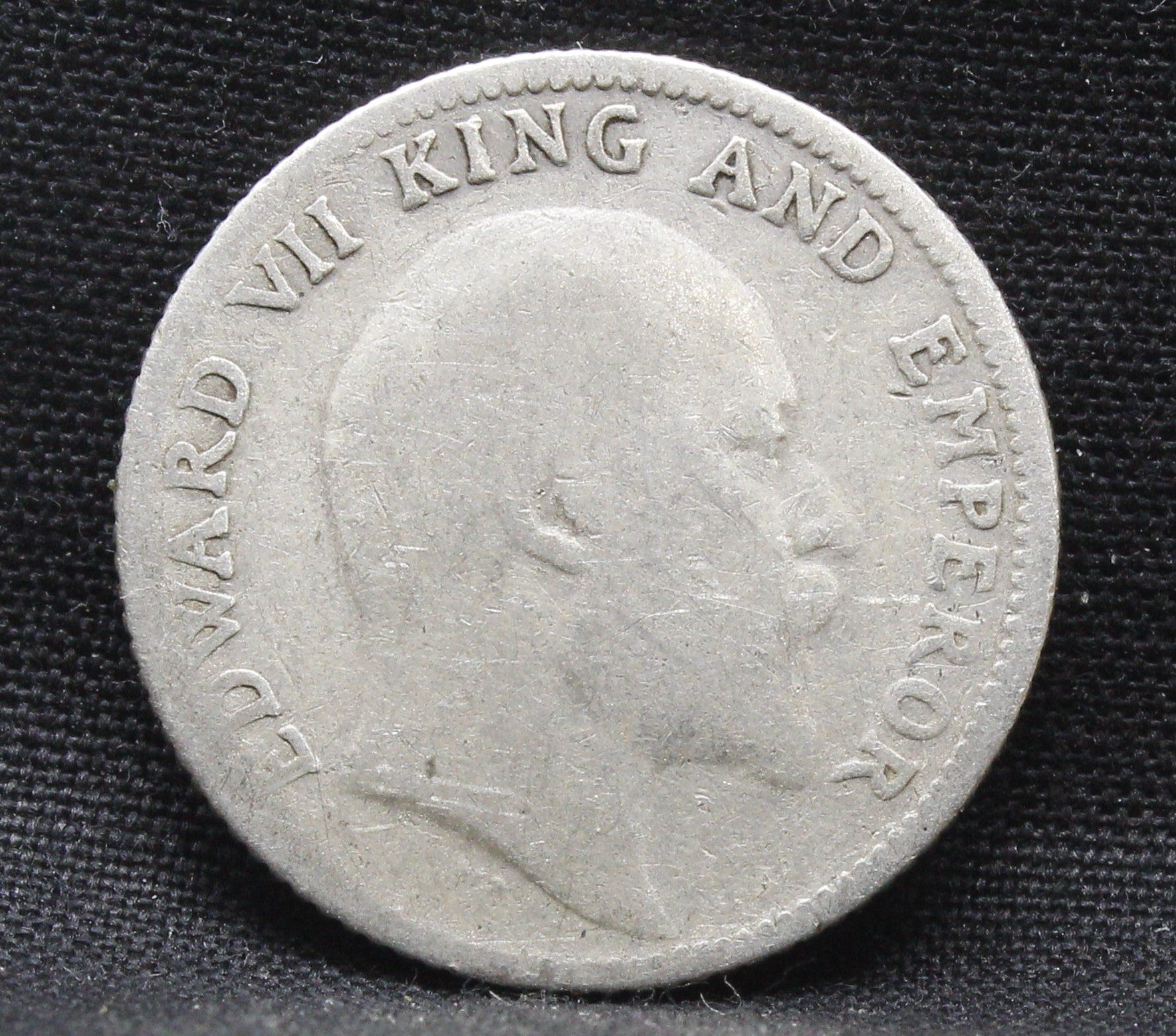 Quarter Rupees 1910 Edward VII Silver coins
