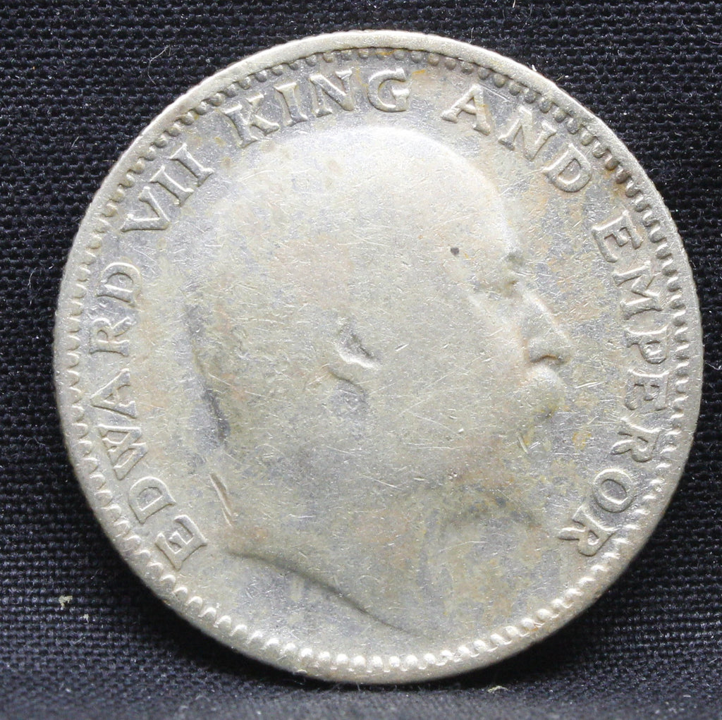 Half Rupee 1910 Edward VII Silver coins