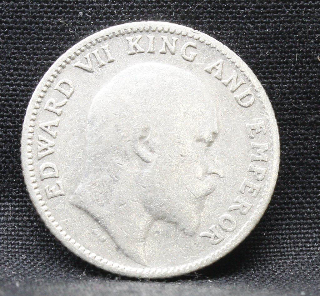 Quarter Rupees 1910 Edward VII Silver coins