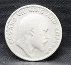 Quarter Rupees 1910 Edward VII Silver coins