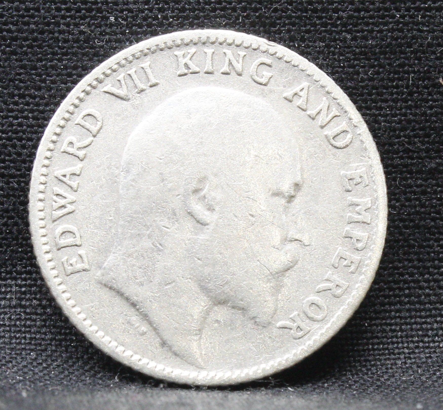 Quarter Rupees 1910 Edward VII Silver coins