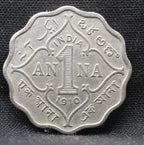 1 Anna 1910 Edward VII Copper-Nickel coins