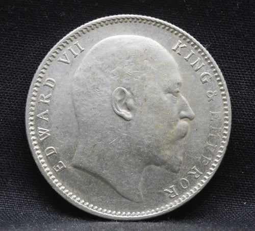 1 Rupee 1910 Edward VII Silver coins