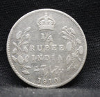 Quarter Rupees 1910 Edward VII Silver coins