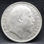 1 Rupee 1910 Edward VII Silver coins