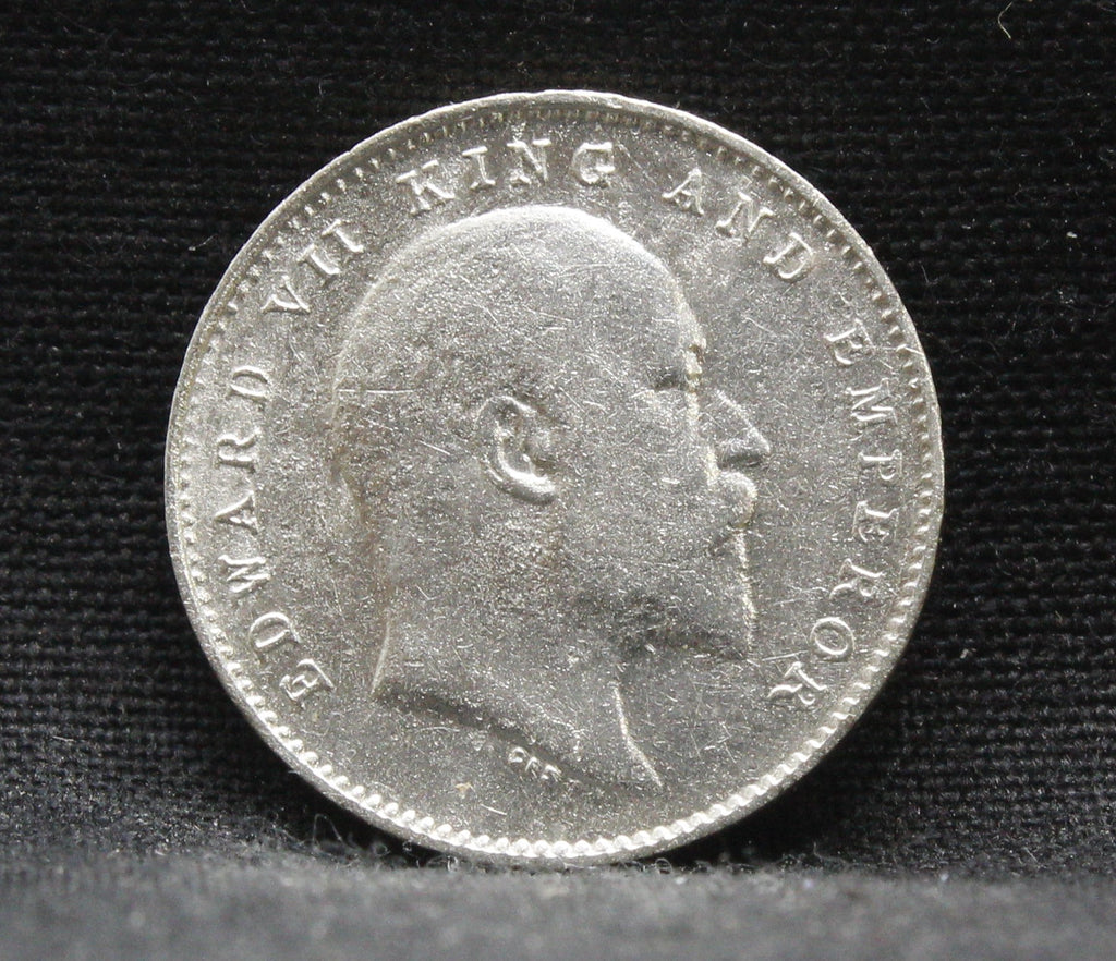 2 Annas 1910 Edward VII Silver coins