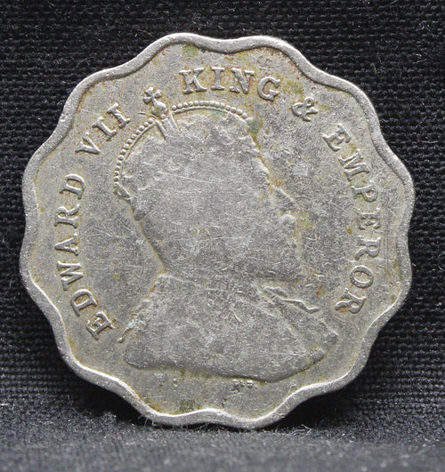 1 Anna 1910 Edward VII Copper-Nickel coins