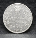 Quarter Rupees 1910 Edward VII Silver coins
