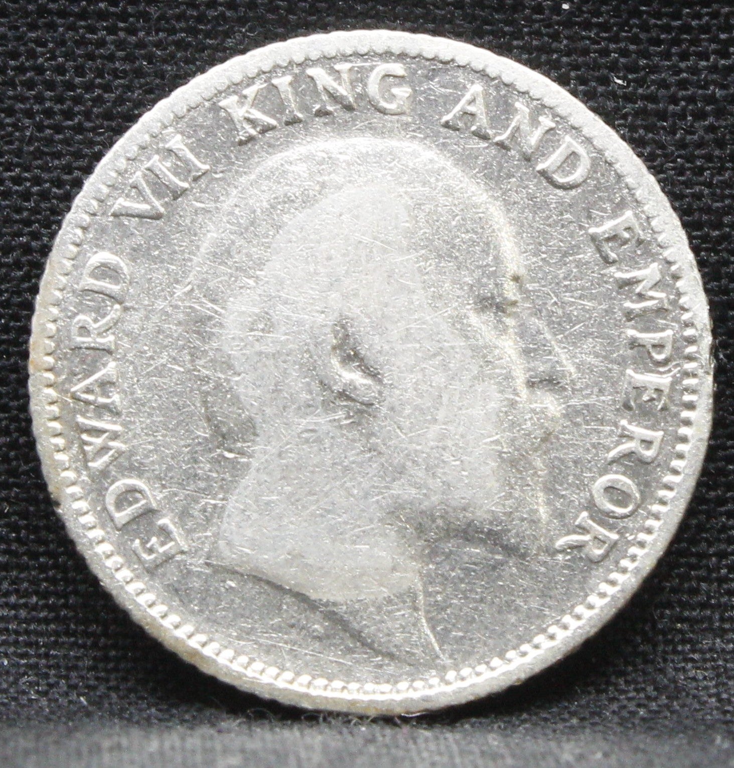 Quarter Rupees 1910 Edward VII Silver coins