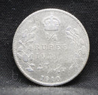 Quarter Rupees 1910 Edward VII Silver coins