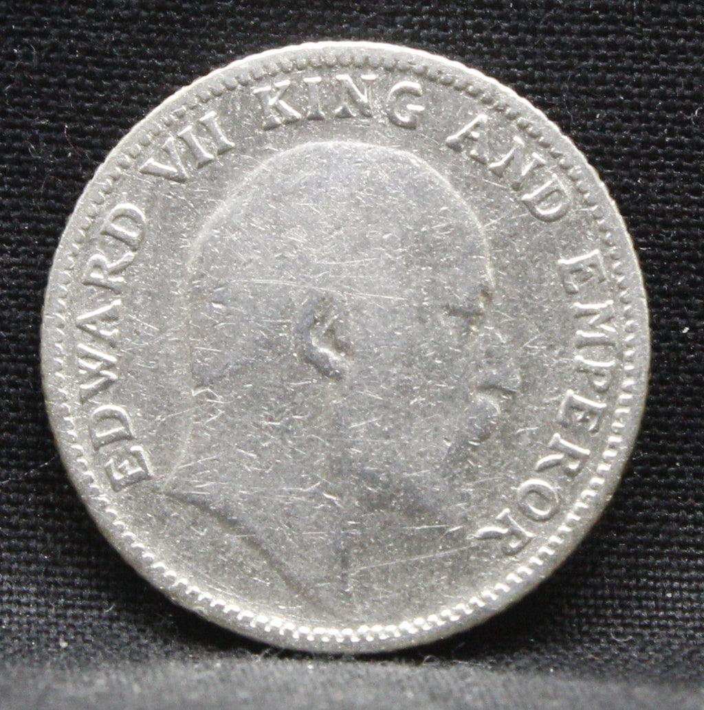 Quarter Rupees 1910 Edward VII Silver coins