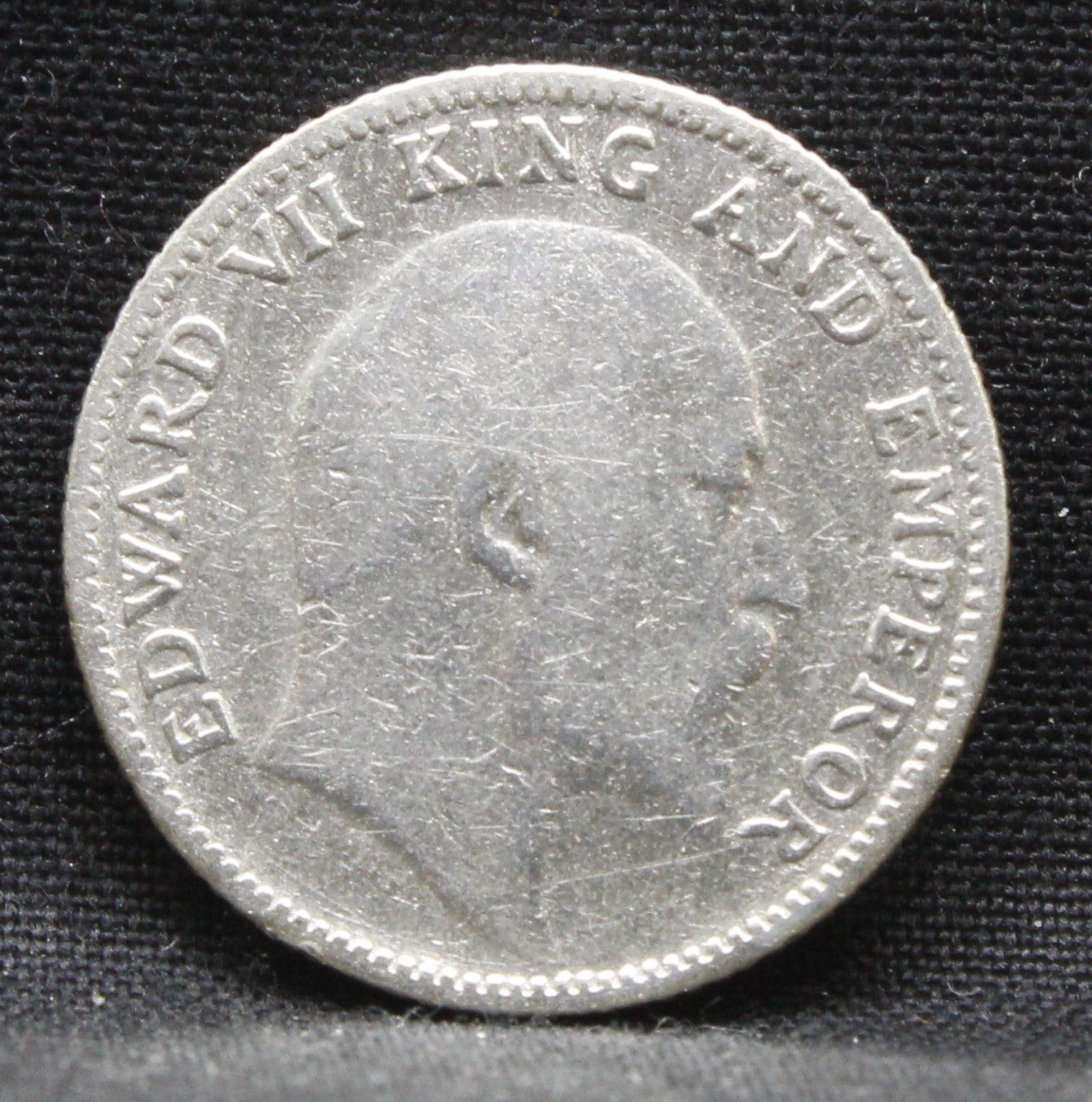 Quarter Rupees 1910 Edward VII Silver coins