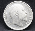 1 Rupee 1910 Edward VII Silver coins