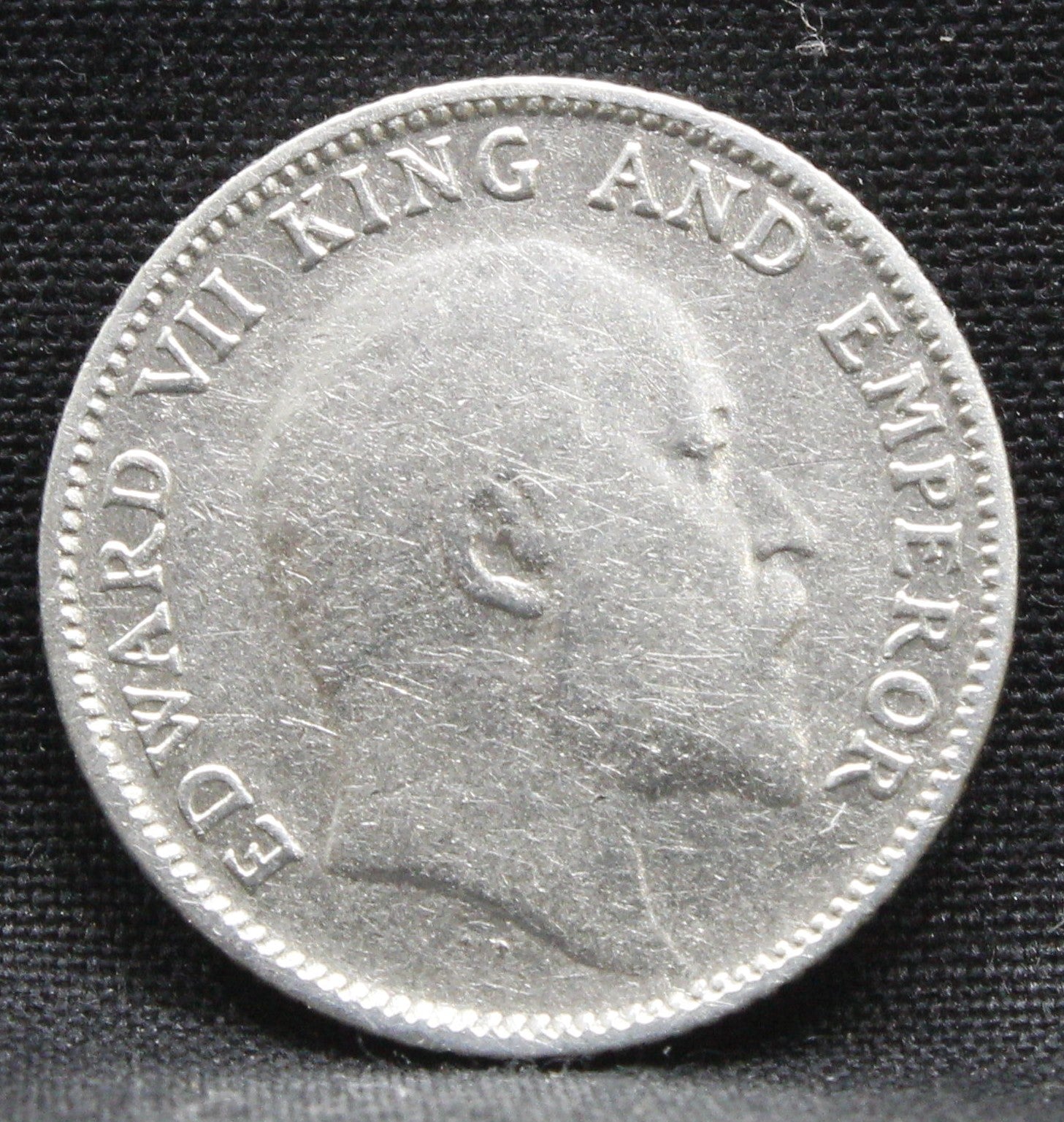 Quarter Rupees 1910 Edward VII Silver coins