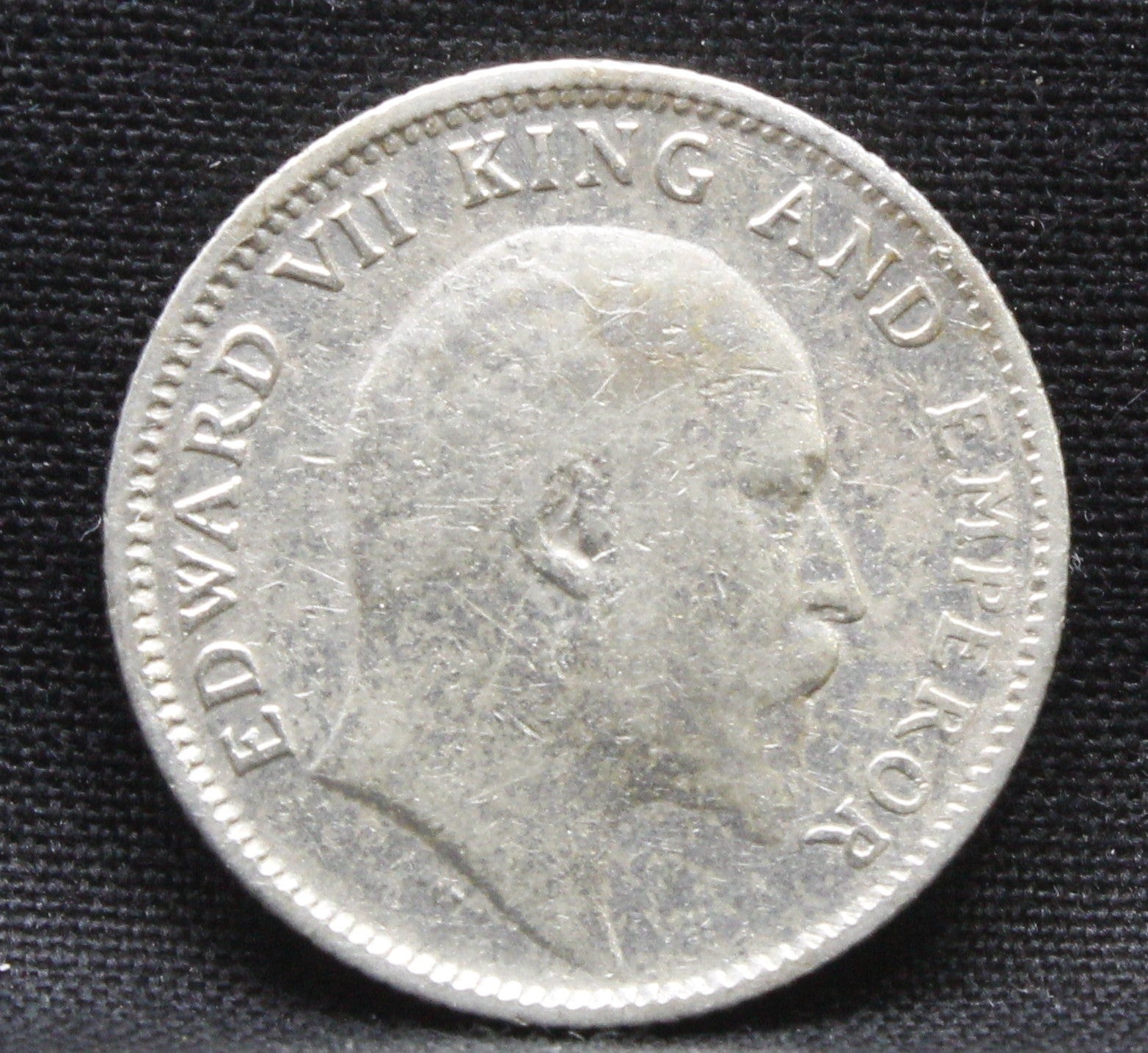 Quarter Rupees 1910 Edward VII Silver coins