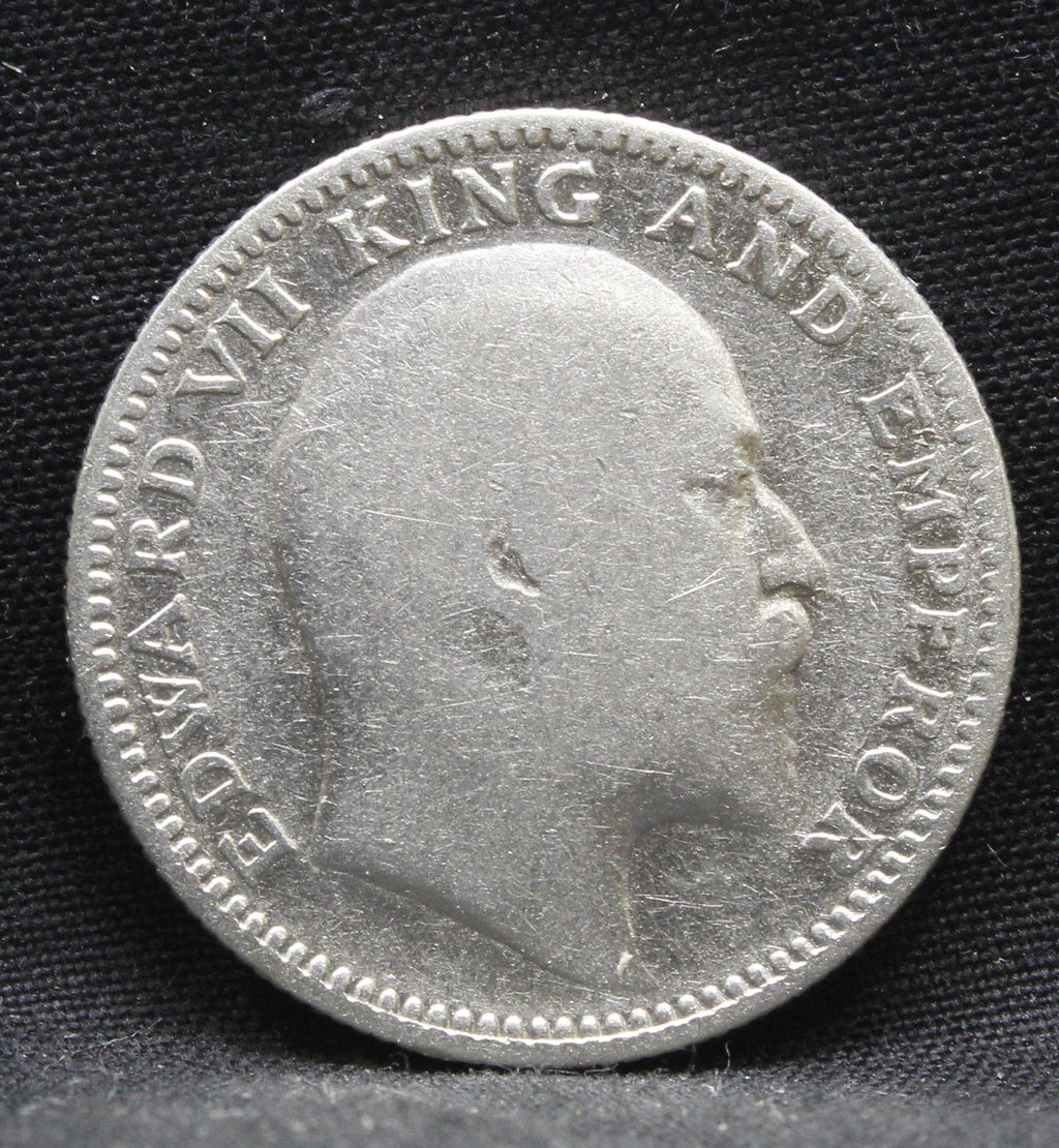 Half Rupee 1910 Edward VII Silver coins