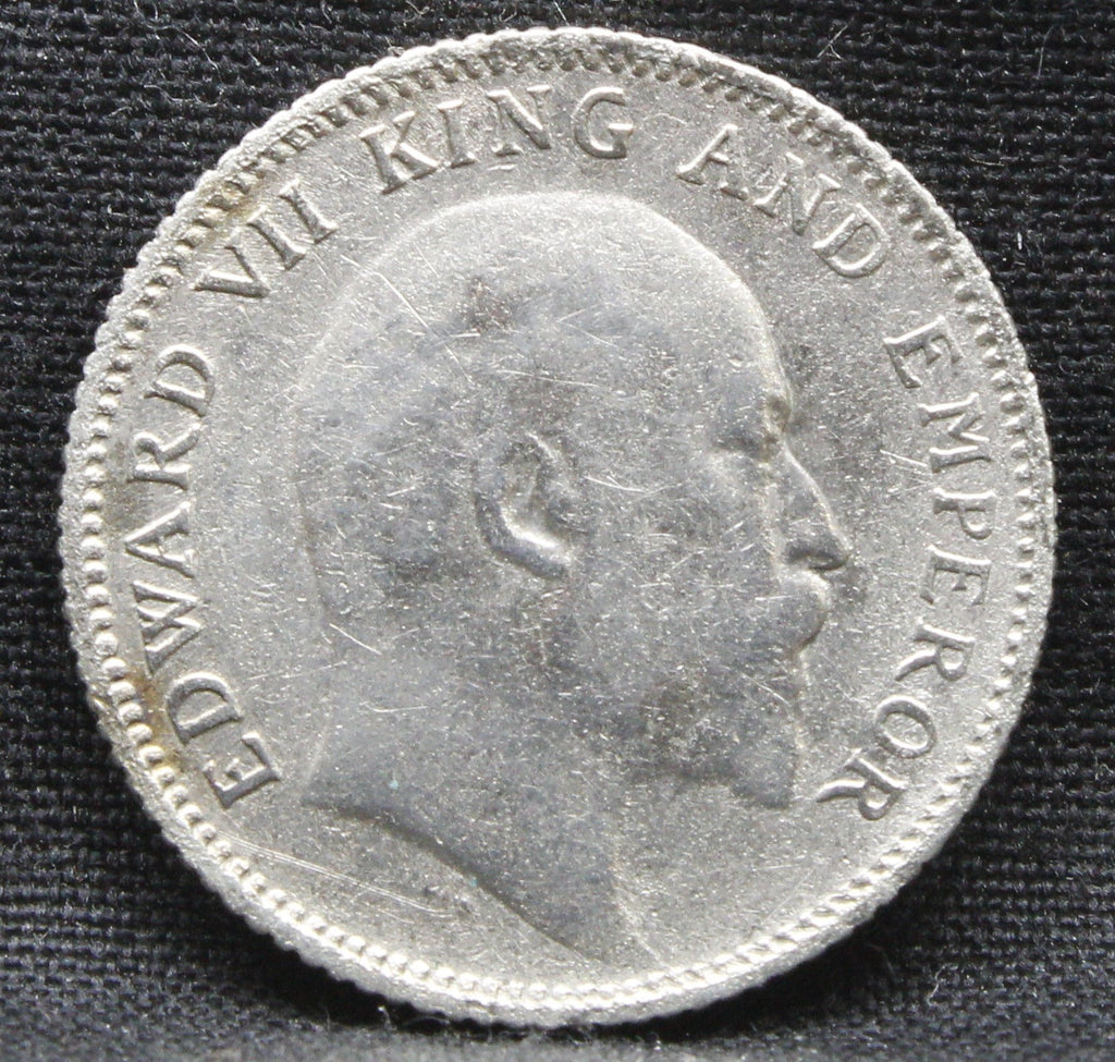 Quarter Rupees 1910 Edward VII Silver coins