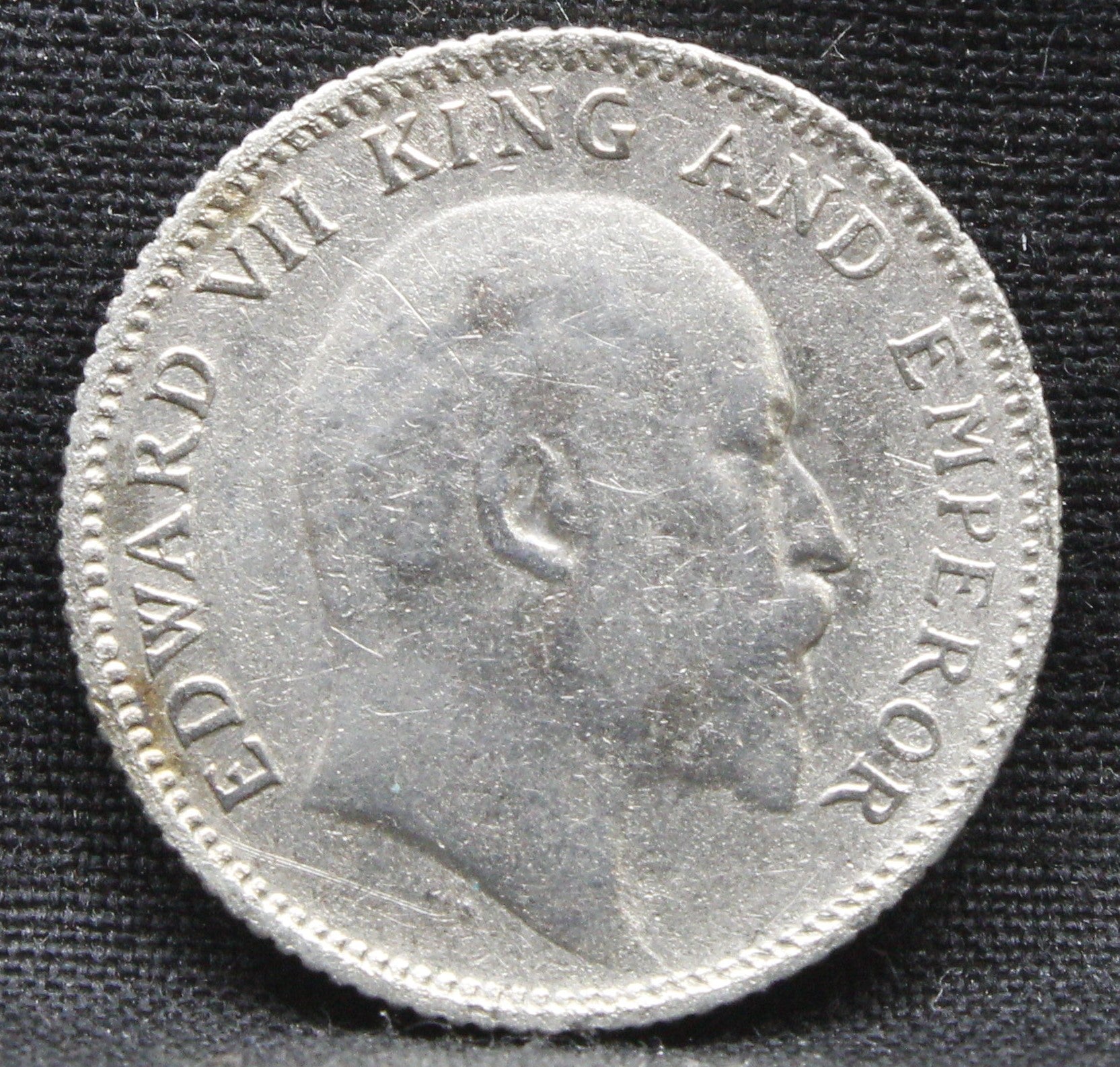 Quarter Rupees 1910 Edward VII Silver coins