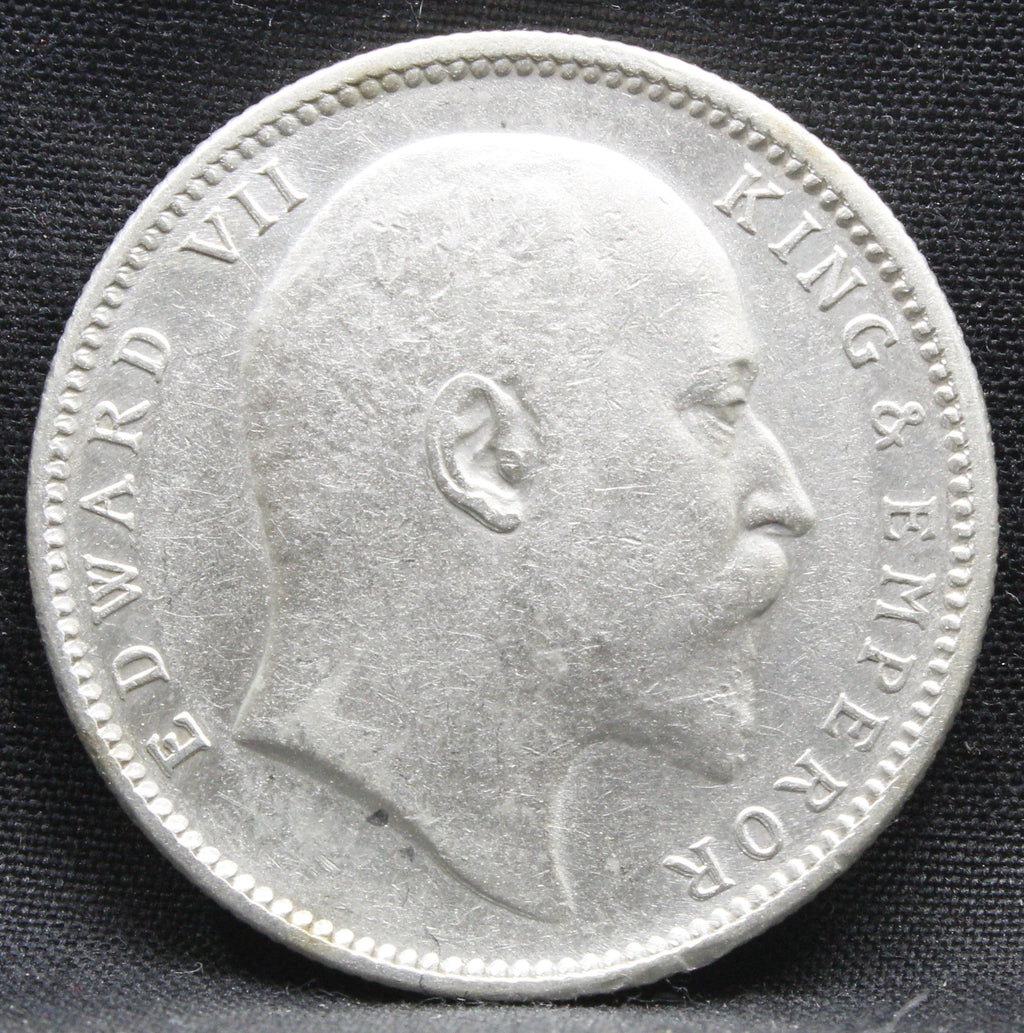 1 Rupee 1910 Edward VII Silver coins