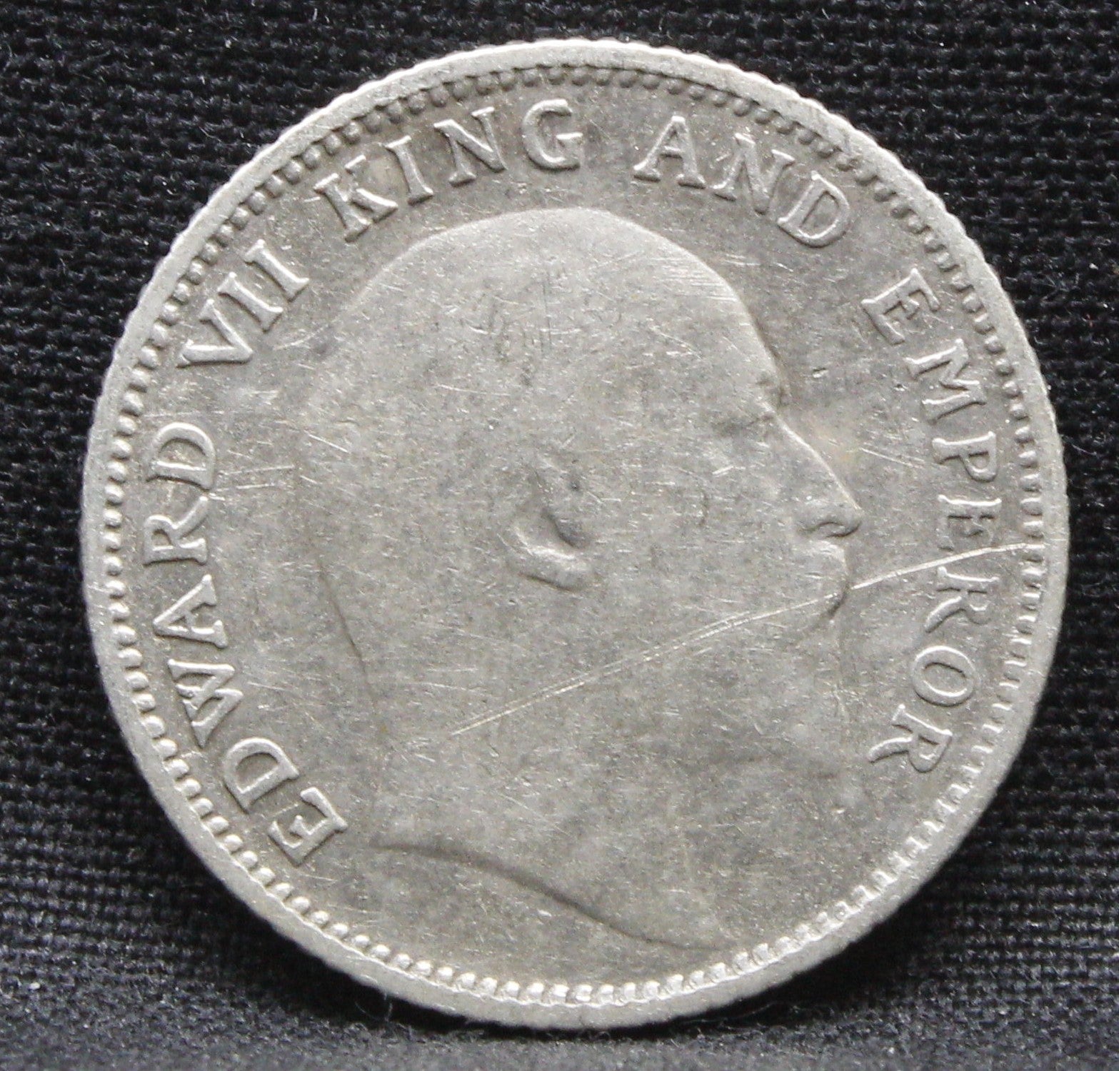 Quarter Rupees 1910 Edward VII Silver coins