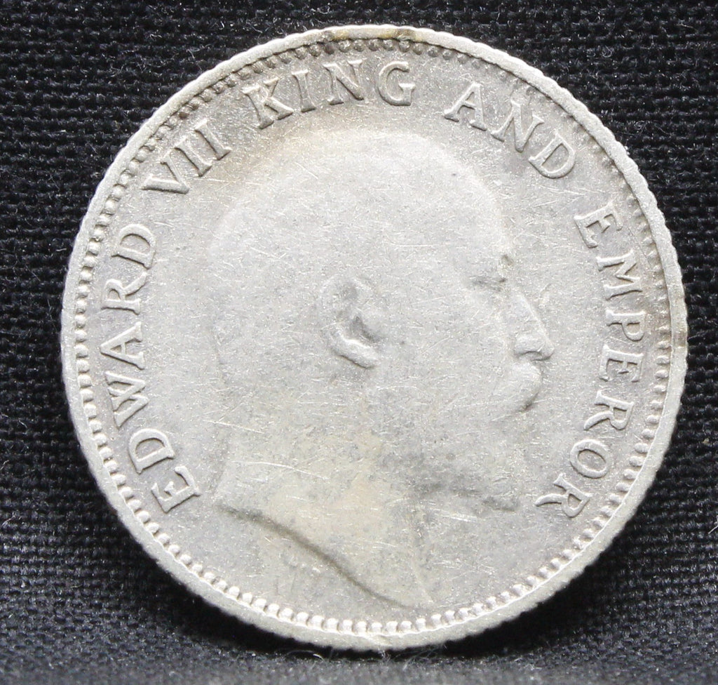 Quarter Rupees 1910 Edward VII Silver coins
