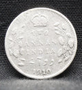 2 Annas 1910 Edward VII Silver coins