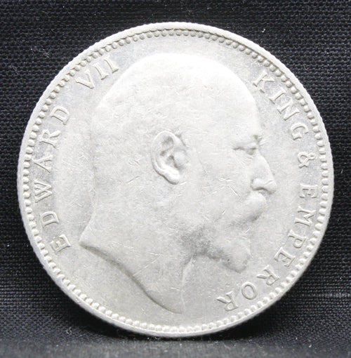 1 Rupee 1910 Edward VII Silver coins