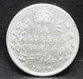 Quarter Rupees 1910 Edward VII Silver coins