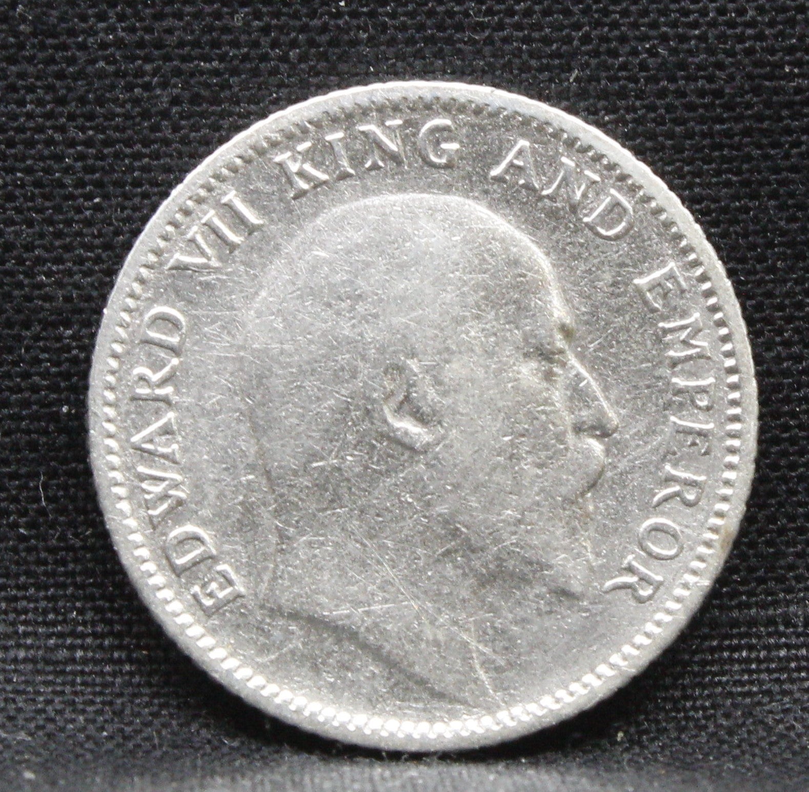 Quarter Rupees 1910 Edward VII Silver coins