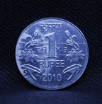 1 Rupee Ex. Rare Experimental Coin of Year 2010 - Calcutta