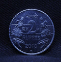 2 Rupees Hyderabad Mint Experimental (EXPT) 2010 Coin , Hyderabad , 2010