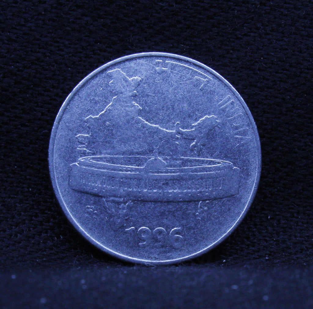 50 PAISE - 1996 PARLIAMENTARY BUILDING, INDIAN MAP HYDERABAD
