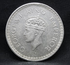 One Rupee 1943 George VI Silver coins