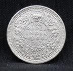 Quarter Rupee 1944 George VI Silver coins
