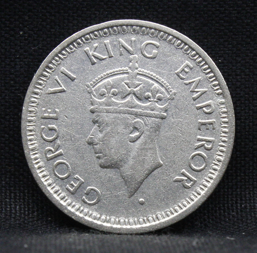 Quarter Rupee 1944 George VI Silver coins