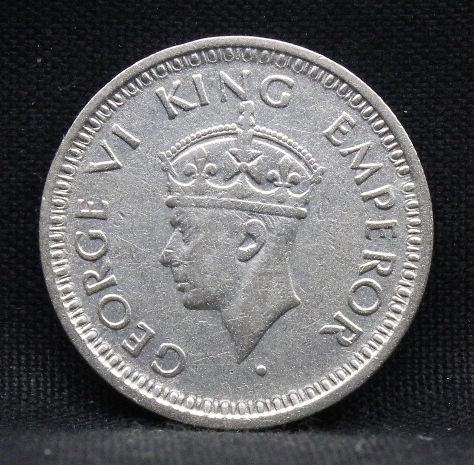 Quarter Rupee 1944 George VI Silver coins