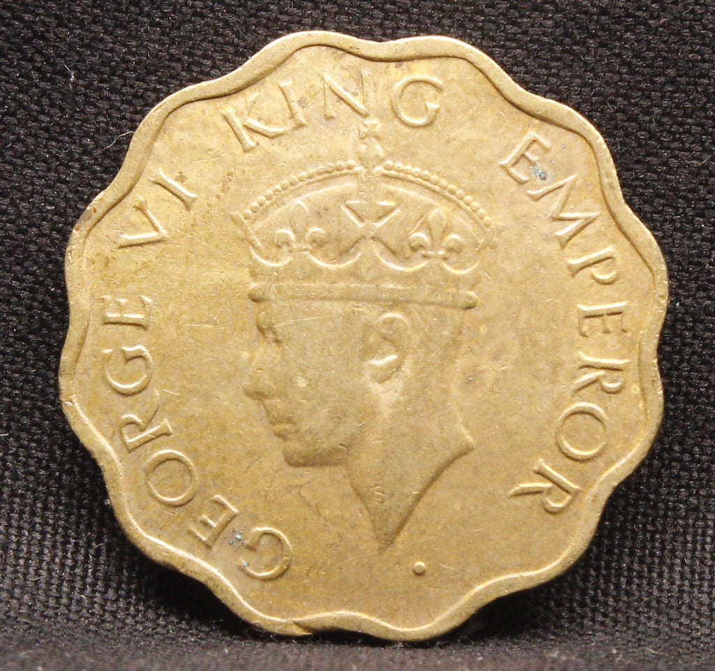 1 Anna 1944 George VI Copper-Nickel coins