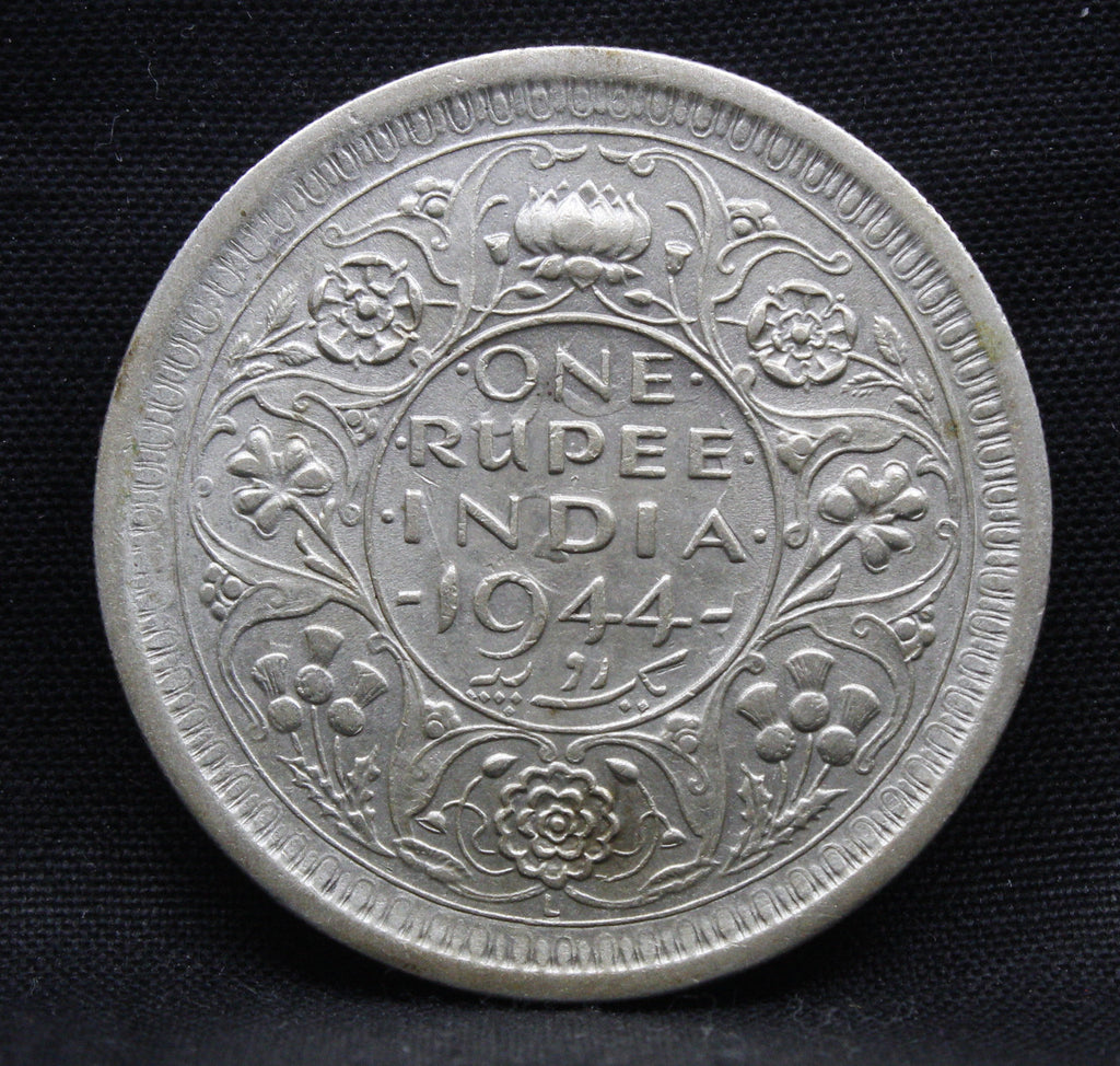 One Rupee 1944 George VI Silver coins