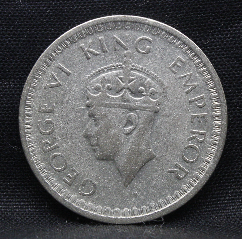 Half Rupee 1944 George VI Silver coins