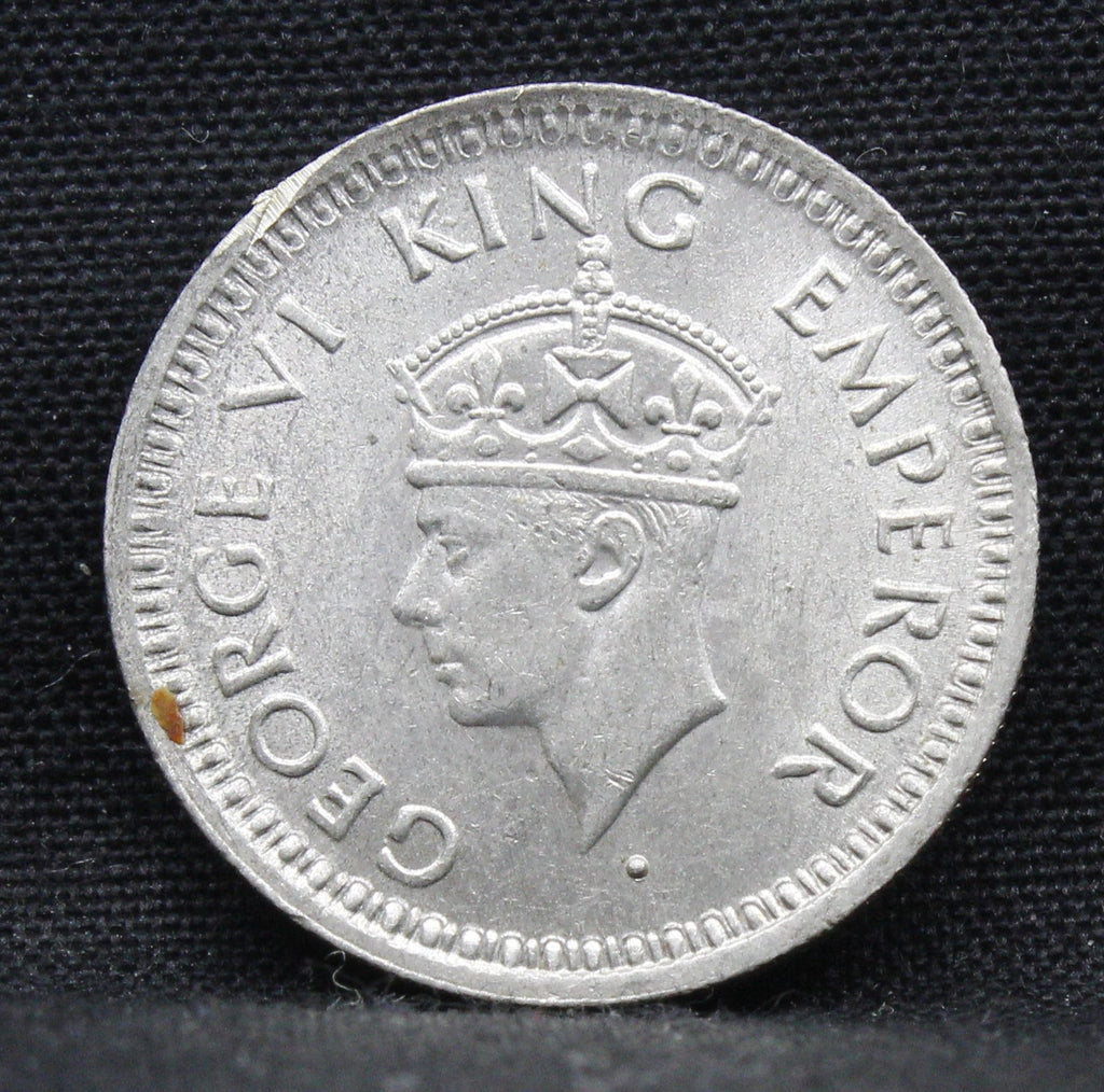 Quarter Rupee 1944 George VI Silver coins
