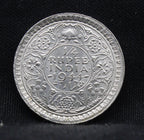 Quarter Rupee 1944 George VI Silver coins