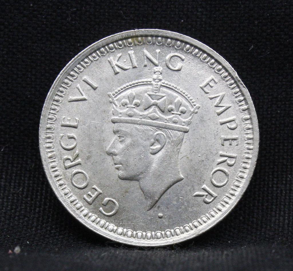 Quarter Rupee 1944 George VI Silver coins
