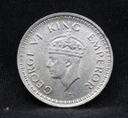 Quarter Rupee 1944 George VI Silver coins