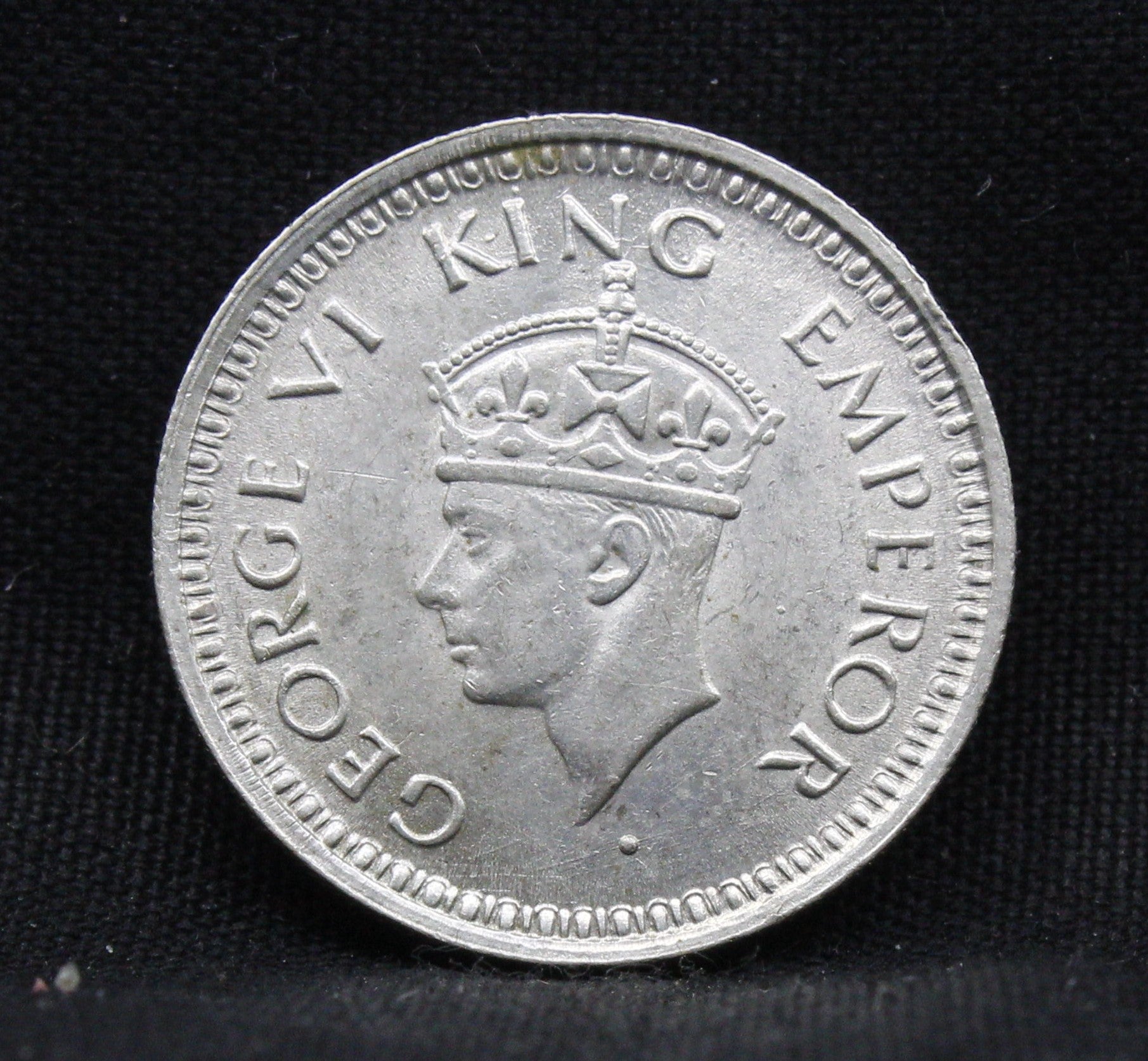 Quarter Rupee 1944 George VI Silver coins