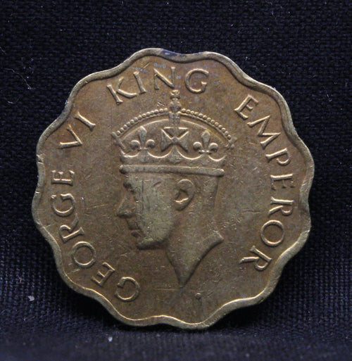 1 Anna 1944 George VI Copper-Nickel coins
