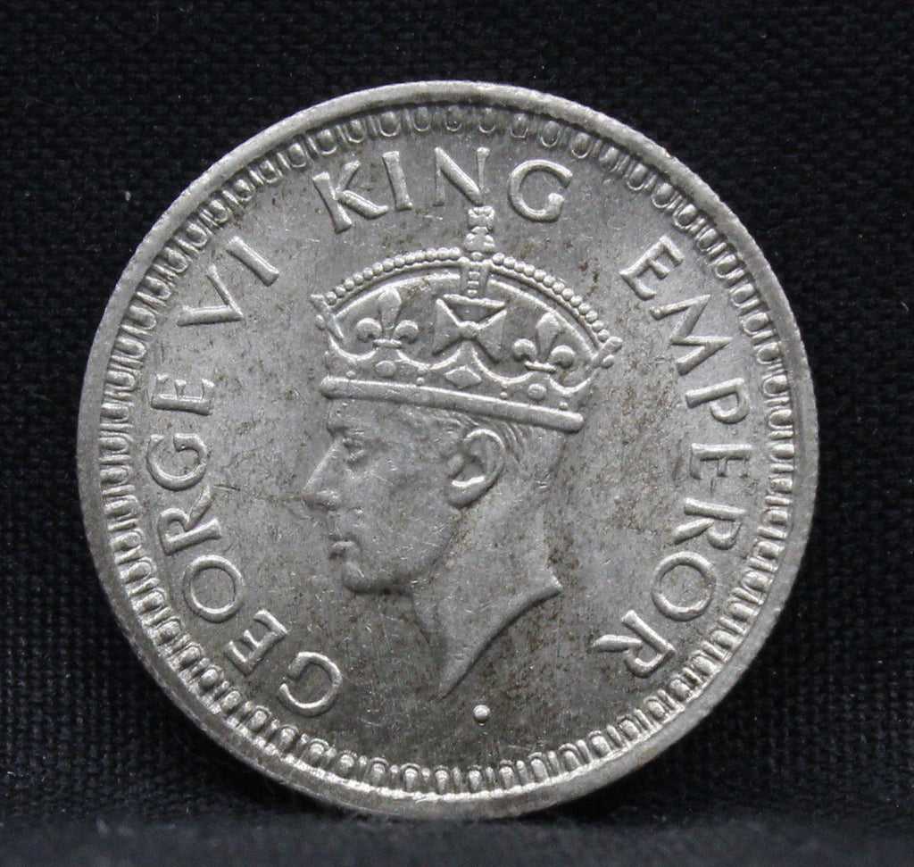Quarter Rupee 1944 George VI Silver coins