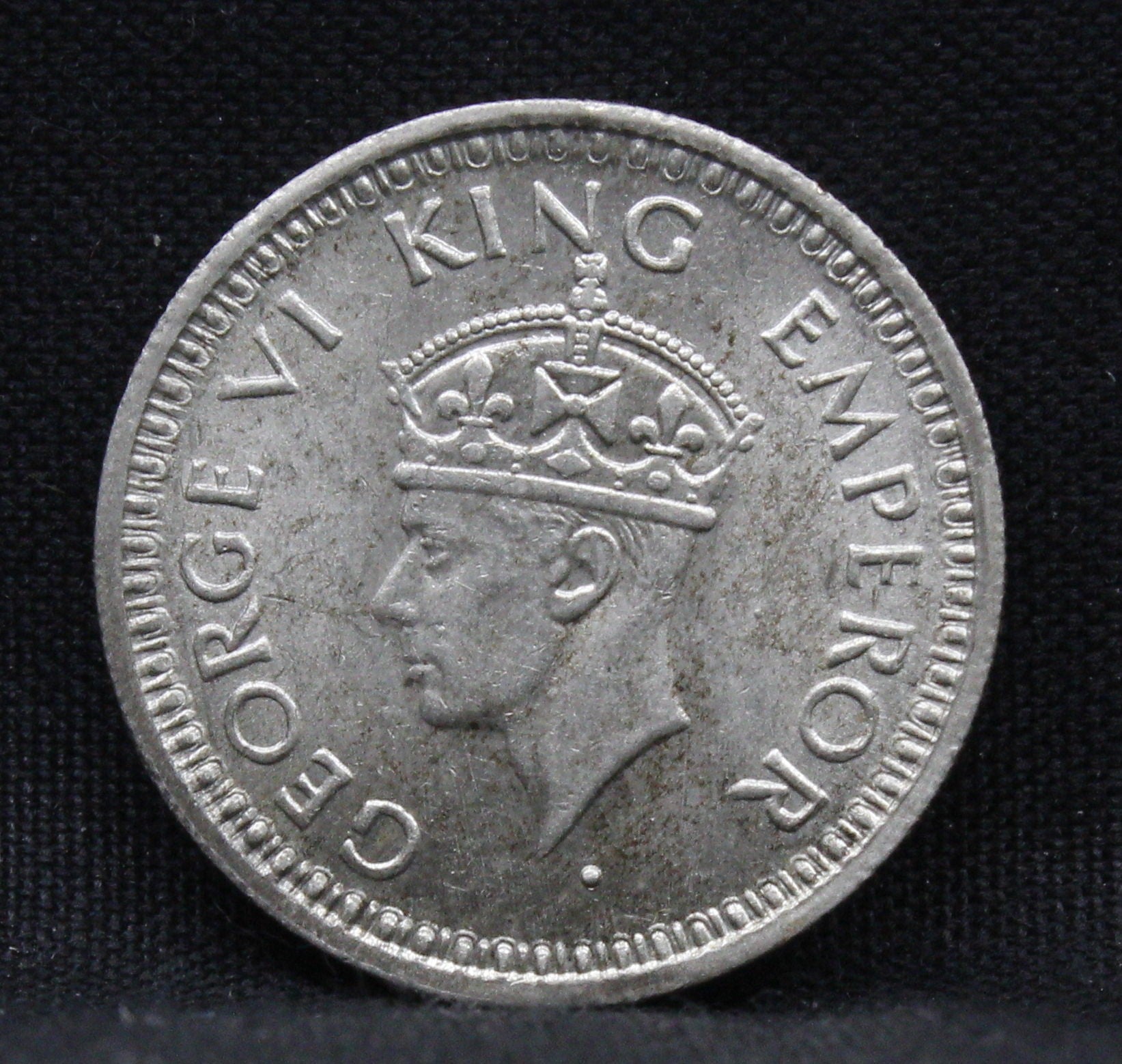 Quarter Rupee 1944 George VI Silver coins