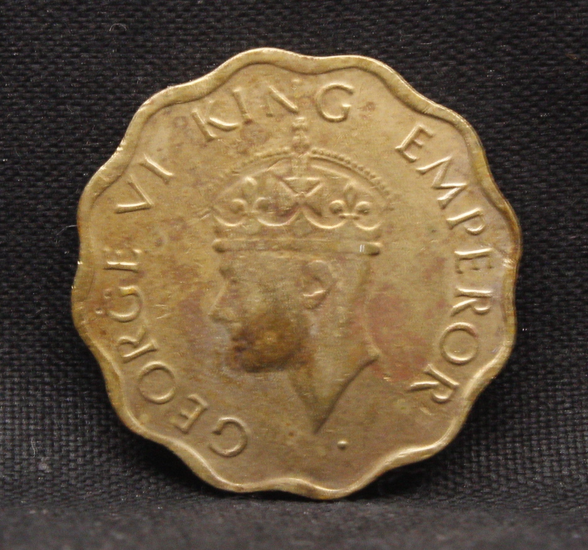 1 Anna 1944 George VI Copper-Nickel coins