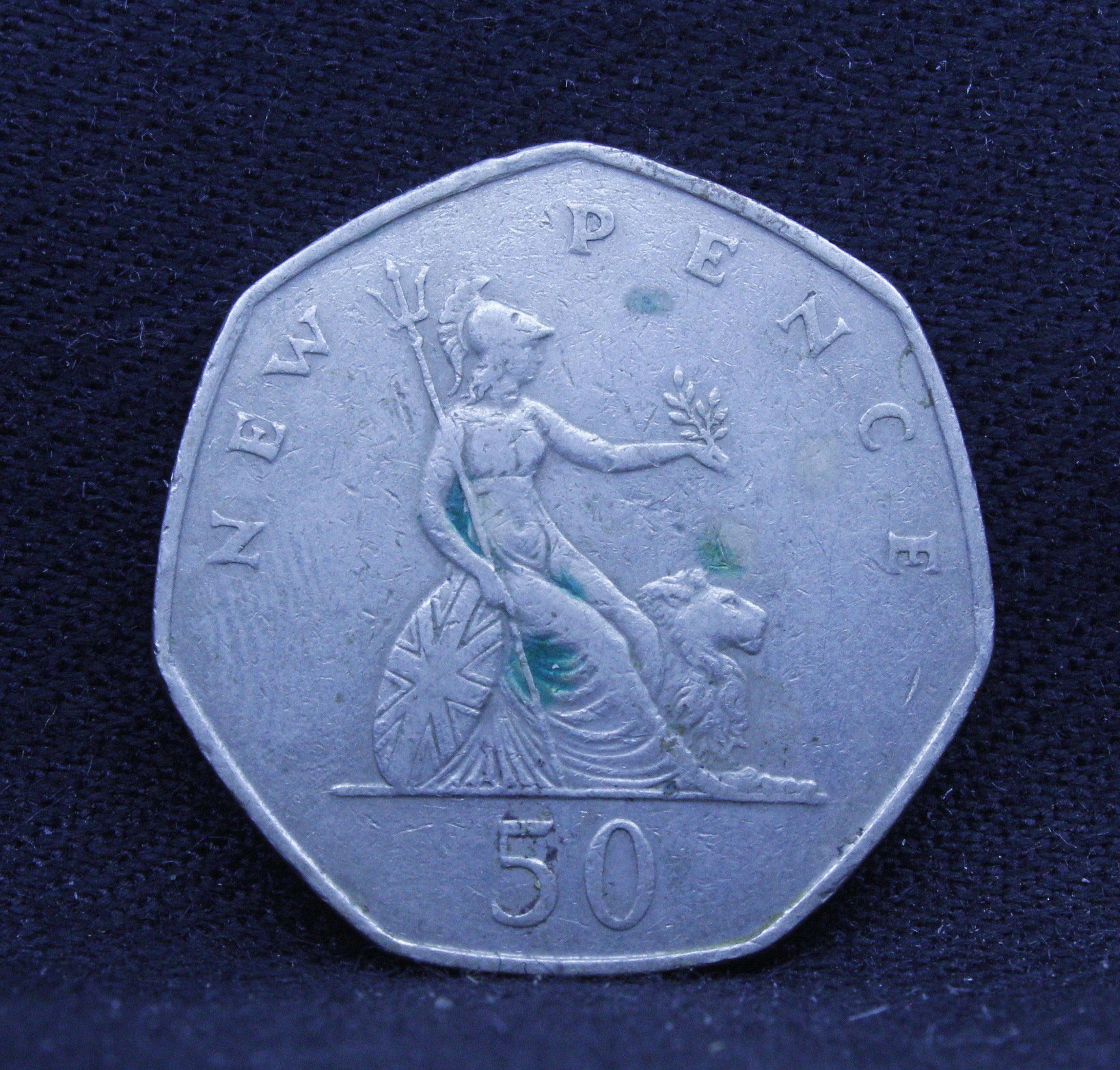 50 - new pence - Elizabeth  - 1969