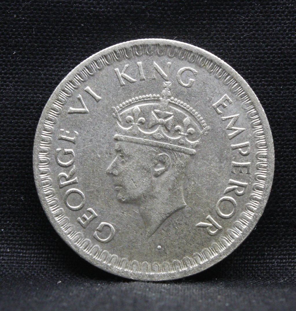 Half Rupee 1944 George VI Silver coins